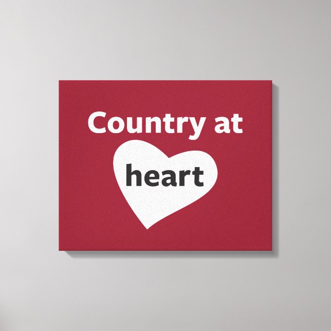 Country at Heart Canvas Print (Front)