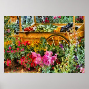 Country - At the farmers market Poster
