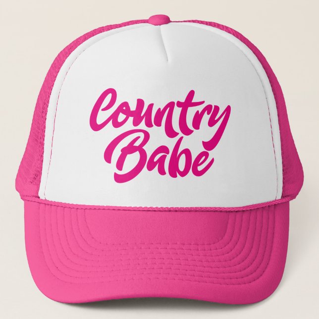 Country Babe. Trucker Hat (Front)