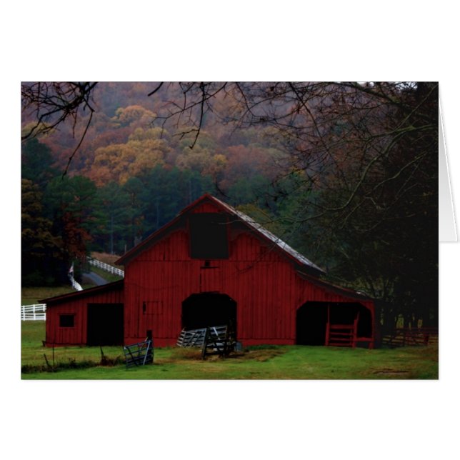 Country Barn card (Front Horizontal)