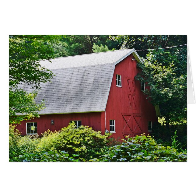 Country Barn Notecard (Front Horizontal)