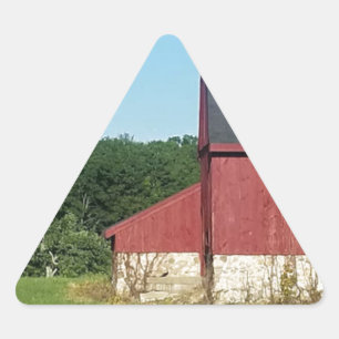 Country Barn Triangle Sticker