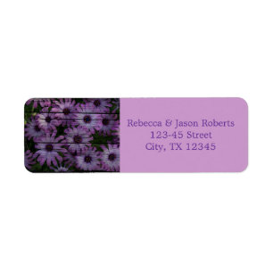 country barn wood  purple daisy wedding