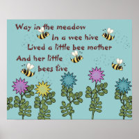 Country Bees and Flowers Nursery Rhyme