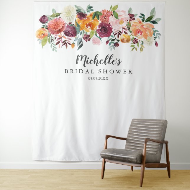 Country Bloom | Backdrop - Photo Prop - Photo Boot Tapestry (In Situ)