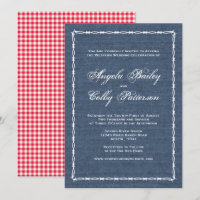 Country Blue Denim and Barb Wire