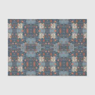Country Blue Rust Rustic Farmhouse Customizable Tissue Paper