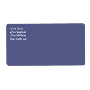 Country Blue Shipping Label