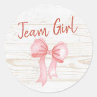 Country Boots or Bows Gender Reveal Team Girl