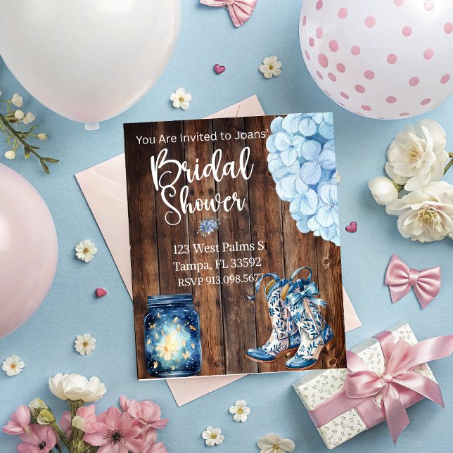 Country Bridal Shower Invitation  (Country Girl Bridal Shower invitation )