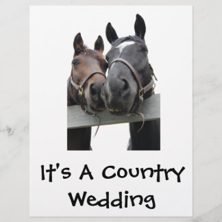 Country Bride and Groom Flyer