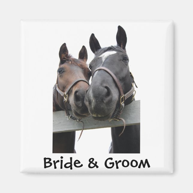 Country Bride and Groom Magnet (Front)