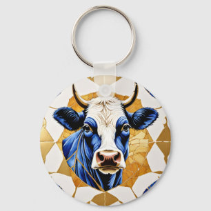 Country Bull Artwork Keychain