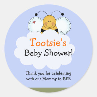 Country Bumble Bee Customized Favour Sticker