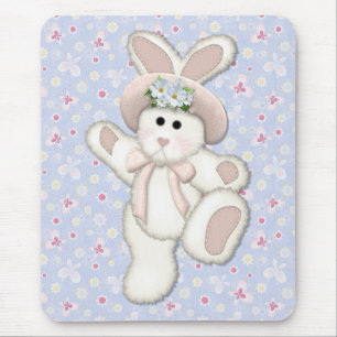 Country Bunny Mouse Pad