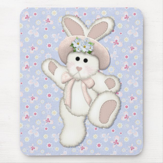 Country Bunny Mouse Pad (Front)
