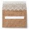 Country Burlap and Lace Twine Print Envelopes