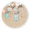 Country Burlap Mason Jar Sticker
