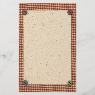 Country Buttons Stationery