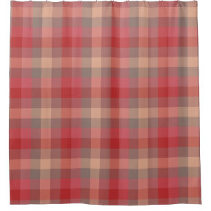 Country Cabin Rose Red Plaid Pattern