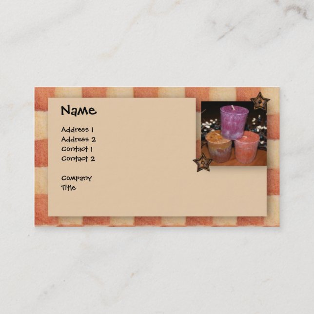 Country Candles Business Card (Front)