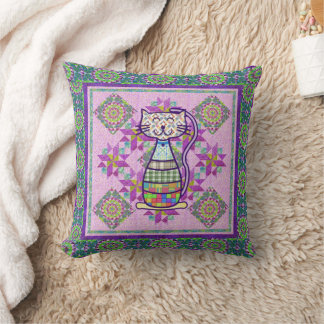 country cat pillow