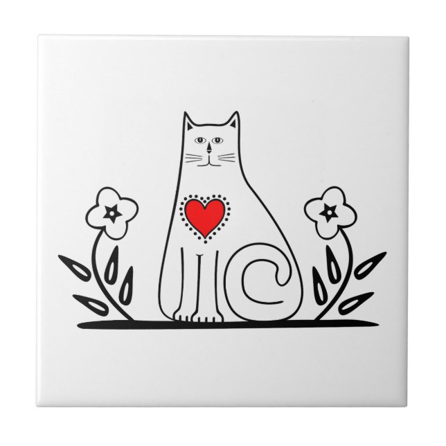 Country Cat Tile (Front)