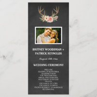 Country Chalkboard Deer Antler Programmes de maria