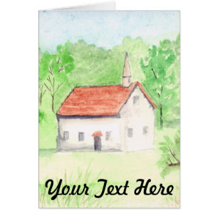 Country Chapel Greeting Card