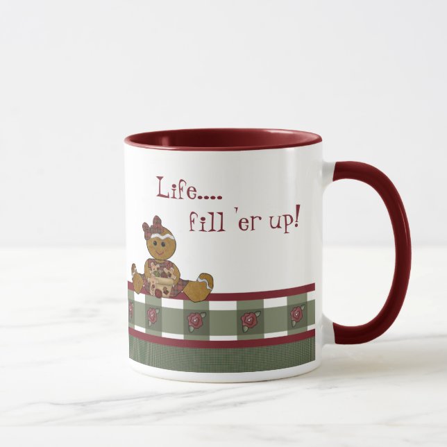 Country Charm Ceramic Kitchen Mug (Right)