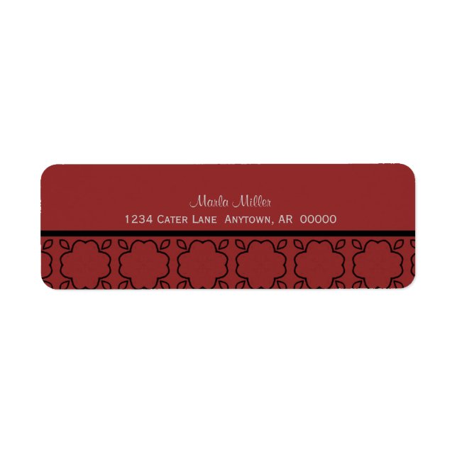 Country Charm Return Address Labels (Front)