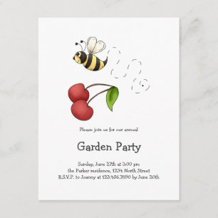 Country Cherries · Bee & Cherries Invitation