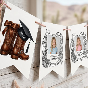 Country Chic Country Graduation School Years Photo Bunting Flags