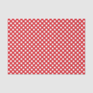 Country Chic Picnic Red Gingham Pattern Tissue Paper