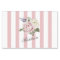 Country Chic Pink Striped Rose Bouquet Monogrammed