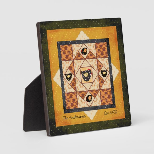 Country Chick Nom de famille Plaque (Recto)