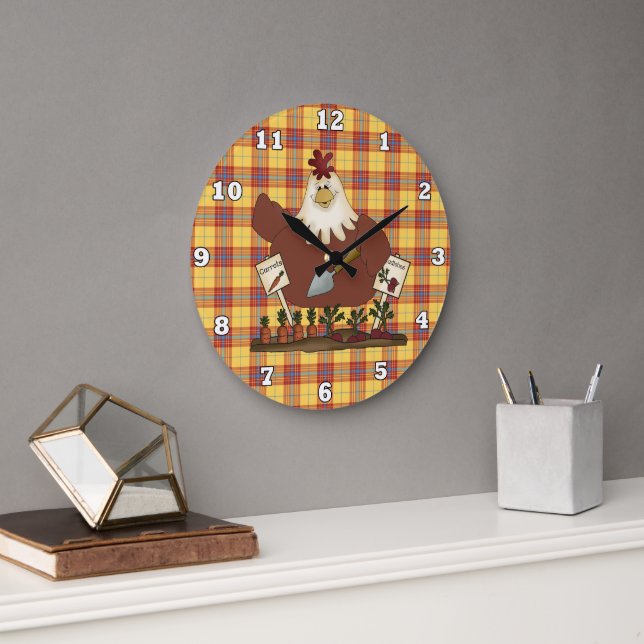 Country Chicken Kitchen horloge murale (Bureau)