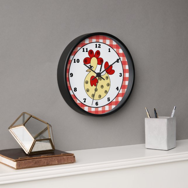 Country Chicken kitchen wall clock (Office)
