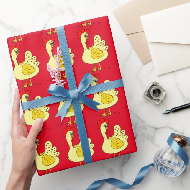Country Chicken tiled wrapping paper (Gifting)