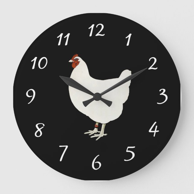 Country Chicken Wall Clock (Front)