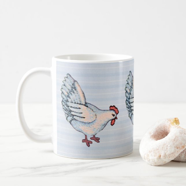 Country Chickens Mug (With Donut)