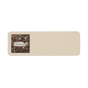 Country Christmas Address Labels