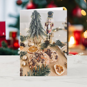 Country Christmas Personalize Text Signature Holiday Card
