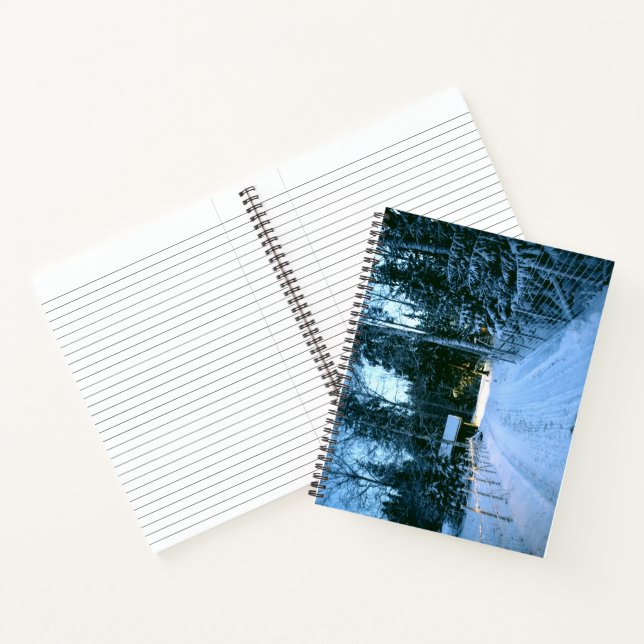 Country Christmas Snow Notebook (Inside)