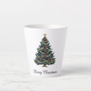 Country Christmas Tree Latte Mug