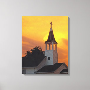 Country Church Canvas Print