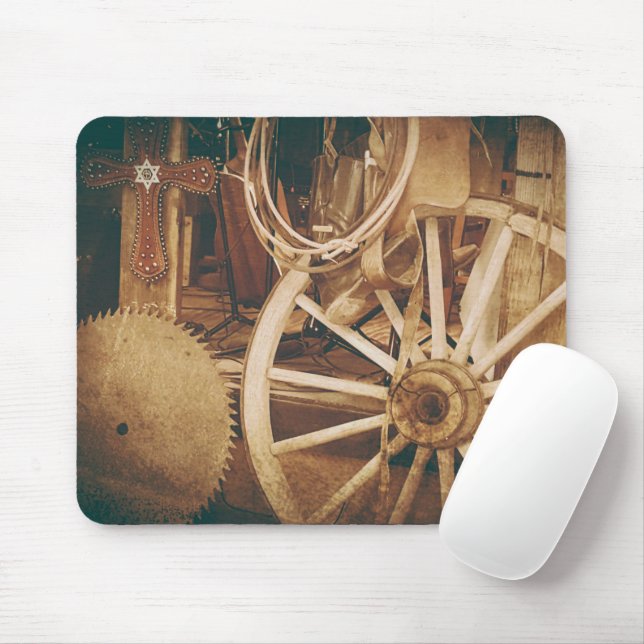 Country Church Mouse Pad (With Mouse)
