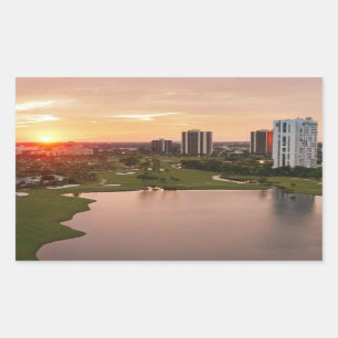 Country Club at sunset, Aventura, Florida Sticker