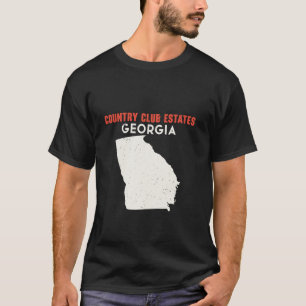Country Club Estates Georgia USA State America Tra T-Shirt