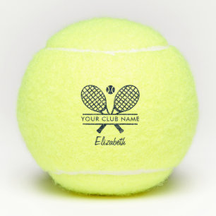 Country Club Player Name Script Personalized Tennis Balls
